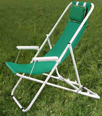 Шезлонг «Адлер-2П» С 734-13 с подголовником (кордура)